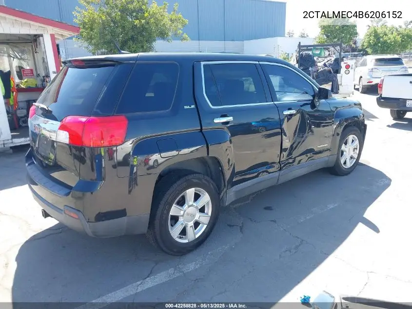 2011 GMC Terrain Sle-1 VIN: 2CTALMEC4B6206152 Lot: 42258828
