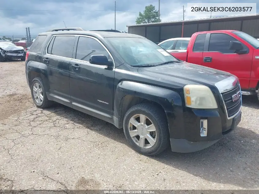 2012 GMC Terrain Sle VIN: 2GKALSEK3C6203577 Lot: 42506363