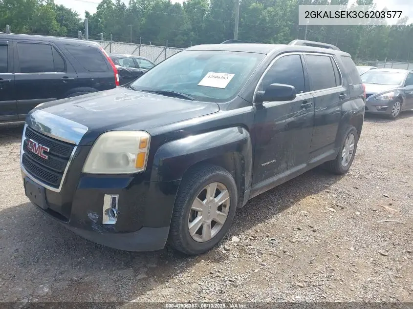 2012 GMC Terrain Sle VIN: 2GKALSEK3C6203577 Lot: 42506363