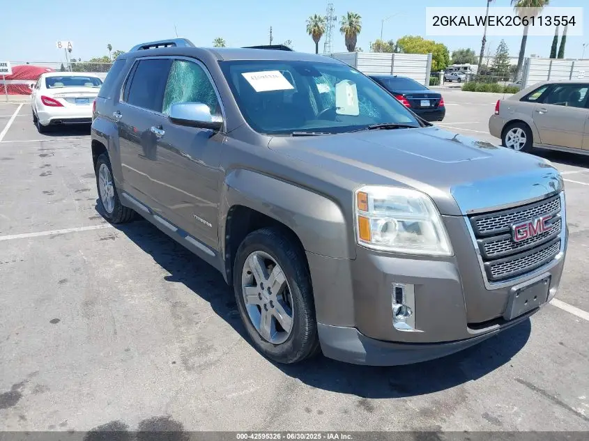 2012 GMC Terrain Slt-2 VIN: 2GKALWEK2C6113554 Lot: 42595326