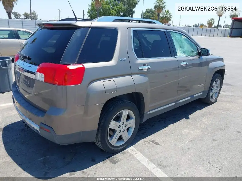 2012 GMC Terrain Slt-2 VIN: 2GKALWEK2C6113554 Lot: 42595326
