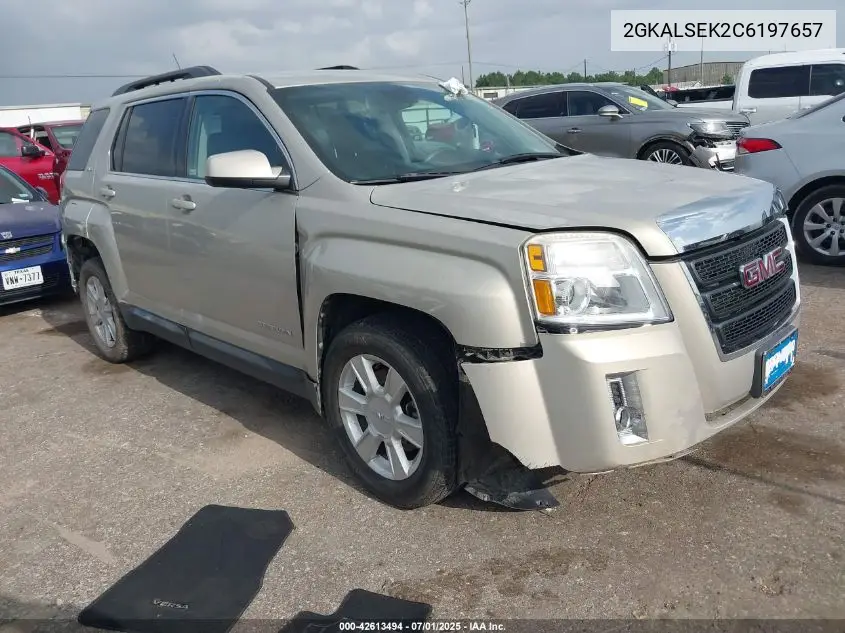2012 GMC Terrain Sle-2 VIN: 2GKALSEK2C6197657 Lot: 42613494
