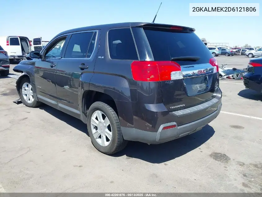 2013 GMC Terrain Sle-1 VIN: 2GKALMEK2D6121806 Lot: 42261876