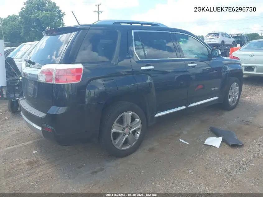 2014 GMC Terrain Denali VIN: 2GKALUEK7E6296750 Lot: 42604249