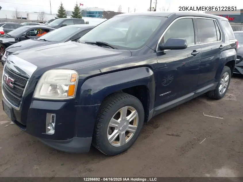 2015 GMC Terrain VIN: 2GKALMEK8F6122851 Lot: 12286692