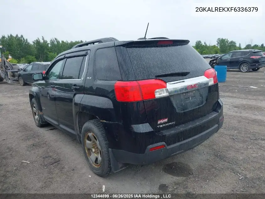 2015 GMC Terrain Sle VIN: 2GKALREKXF6336379 Lot: 12344899