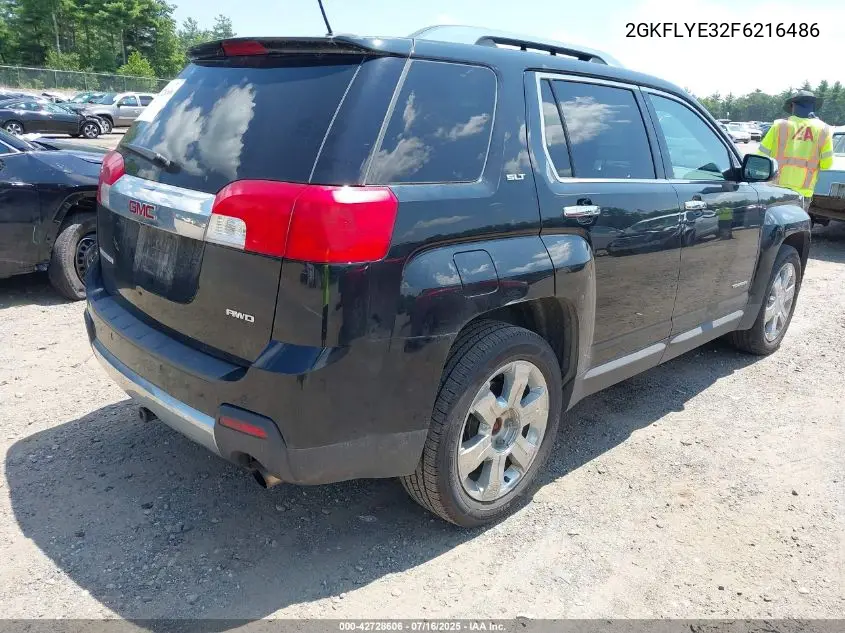 2015 GMC Terrain Slt-2 VIN: 2GKFLYE32F6216486 Lot: 42728606
