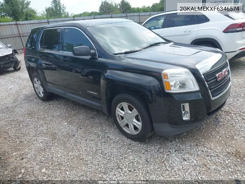 2015 GMC Terrain Sle-1 VIN: 2GKALMEKXF6346574 Lot: 42729005
