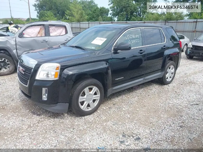 2015 GMC Terrain Sle-1 VIN: 2GKALMEKXF6346574 Lot: 42729005