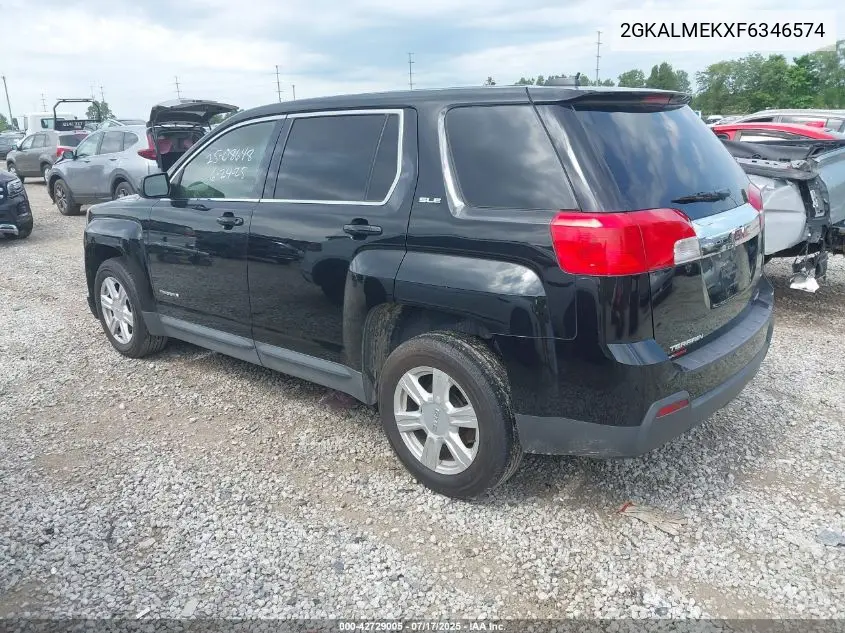 2015 GMC Terrain Sle-1 VIN: 2GKALMEKXF6346574 Lot: 42729005