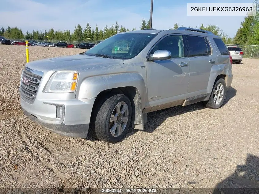 2016 GMC Terrain Slt VIN: 2GKFLUEKXG6326963 Lot: 30063234