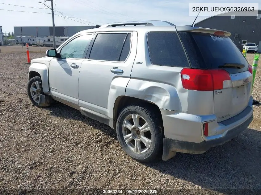 2016 GMC Terrain Slt VIN: 2GKFLUEKXG6326963 Lot: 30063234