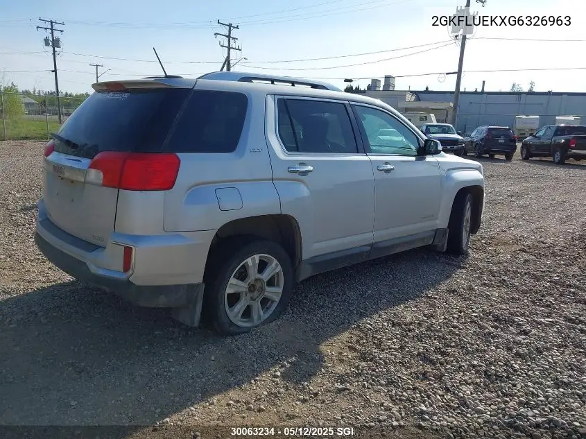 2016 GMC Terrain Slt VIN: 2GKFLUEKXG6326963 Lot: 30063234