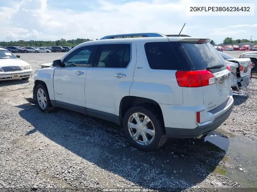 2016 GMC Terrain Slt VIN: 2GKFLPE38G6236432 Lot: 42761130