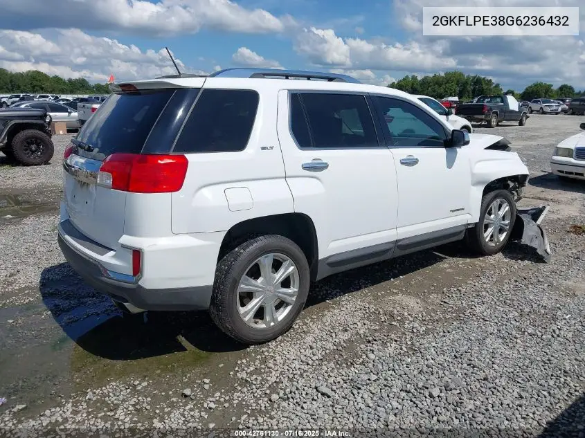 2016 GMC Terrain Slt VIN: 2GKFLPE38G6236432 Lot: 42761130