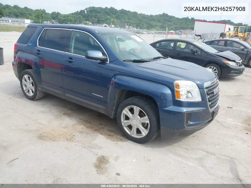2017 GMC Terrain Sle-1 VIN: 2GKALMEK2H6257908 Lot: 42623833
