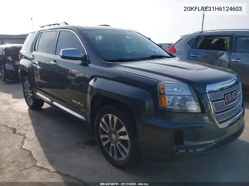 2017 GMC Terrain Denali VIN: 2GKFLRE31H6124603 Lot: 42746791