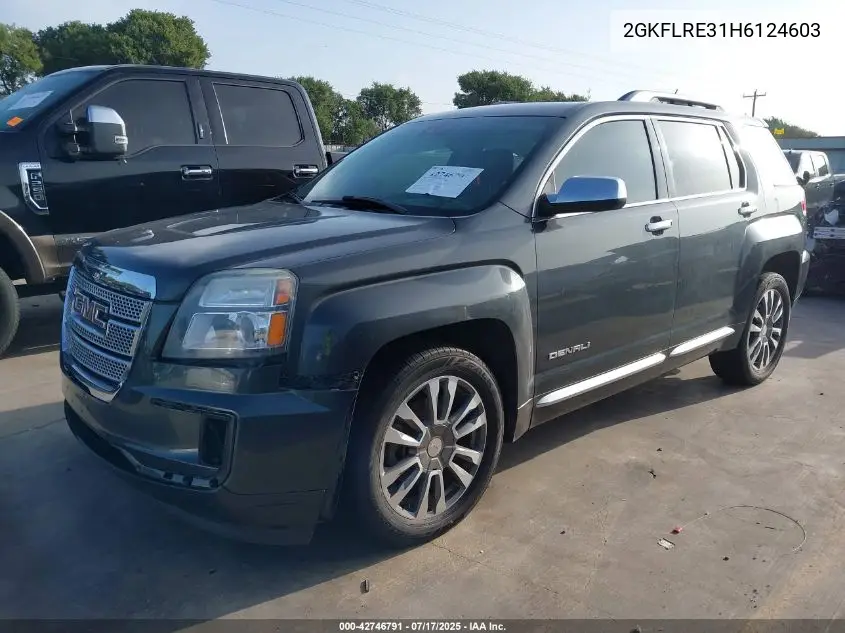 2017 GMC Terrain Denali VIN: 2GKFLRE31H6124603 Lot: 42746791