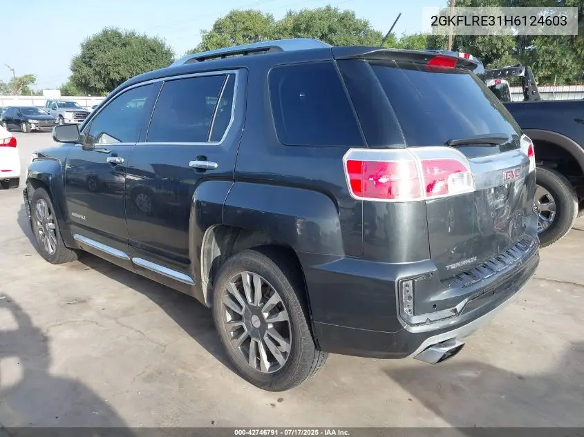 2017 GMC Terrain Denali VIN: 2GKFLRE31H6124603 Lot: 42746791