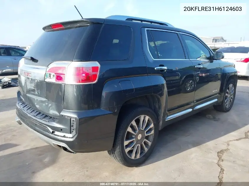2017 GMC Terrain Denali VIN: 2GKFLRE31H6124603 Lot: 42746791