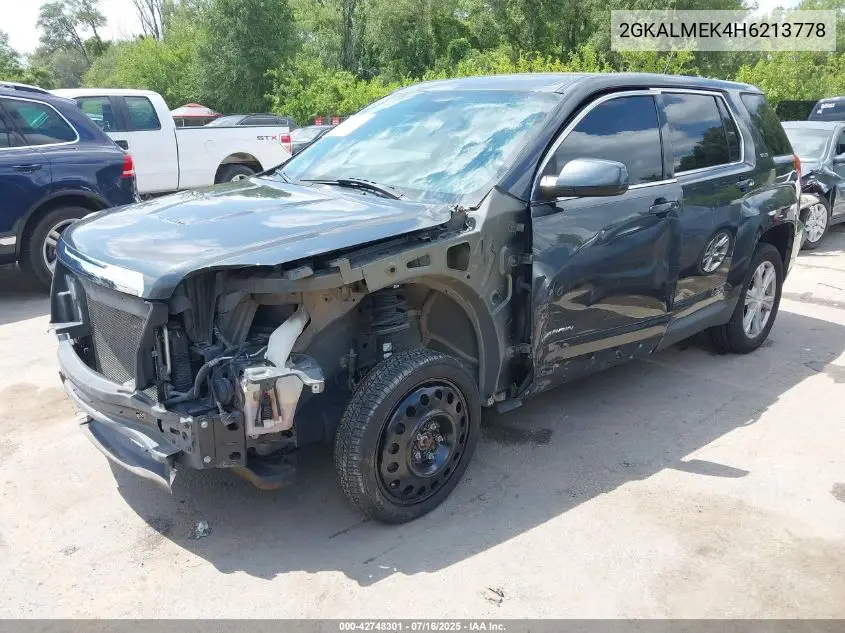 2017 GMC Terrain Sle-1 VIN: 2GKALMEK4H6213778 Lot: 42748301