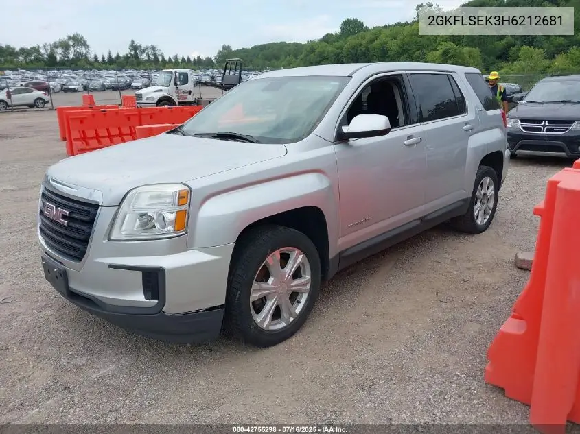 2017 GMC Terrain Sle-1 VIN: 2GKFLSEK3H6212681 Lot: 42755298