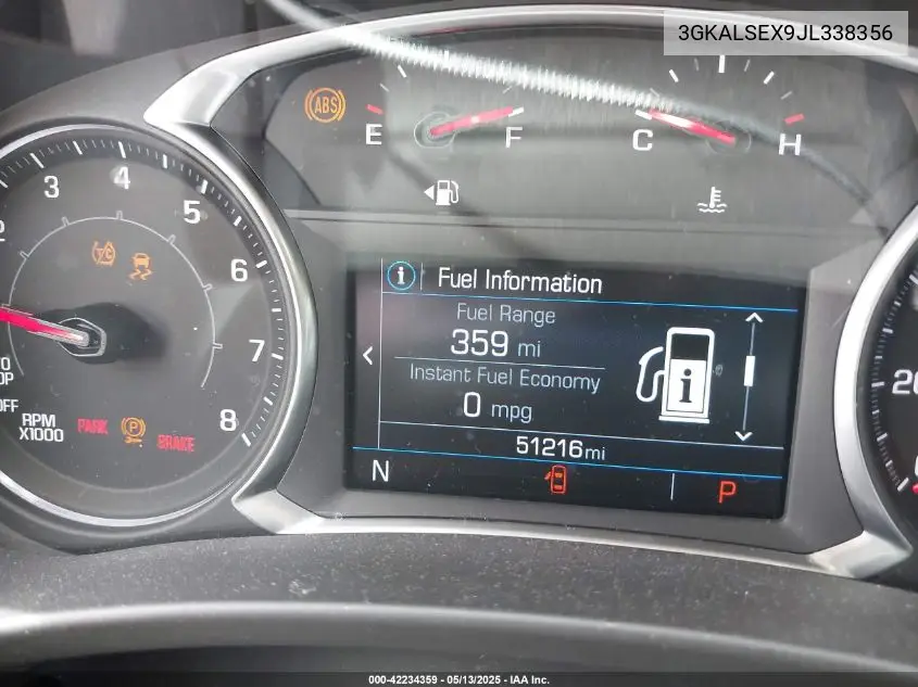 2018 GMC Terrain Denali VIN: 3GKALSEX9JL338356 Lot: 42234359
