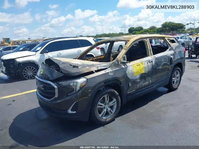 2019 GMC Terrain Sle VIN: 3GKALMEV8KL288903 Lot: 42257700