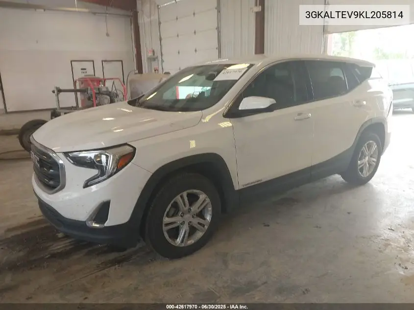 2019 GMC Terrain Sle VIN: 3GKALTEV9KL205814 Lot: 42617970