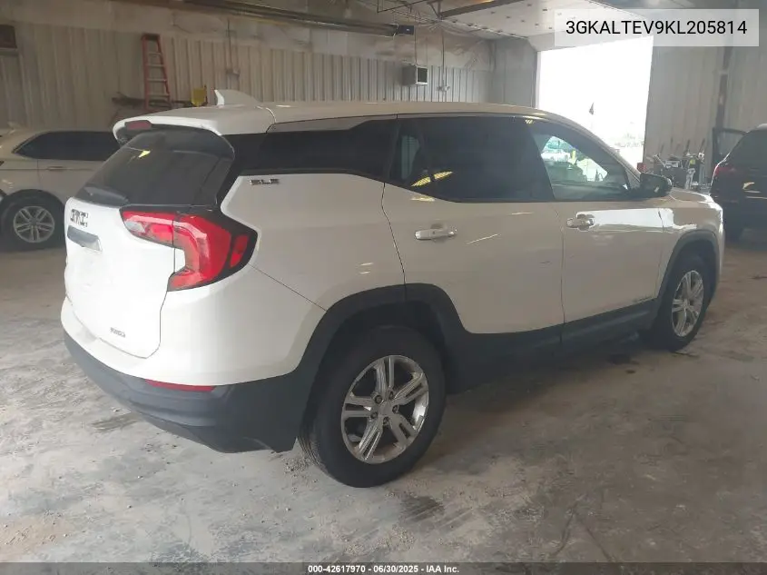 2019 GMC Terrain Sle VIN: 3GKALTEV9KL205814 Lot: 42617970