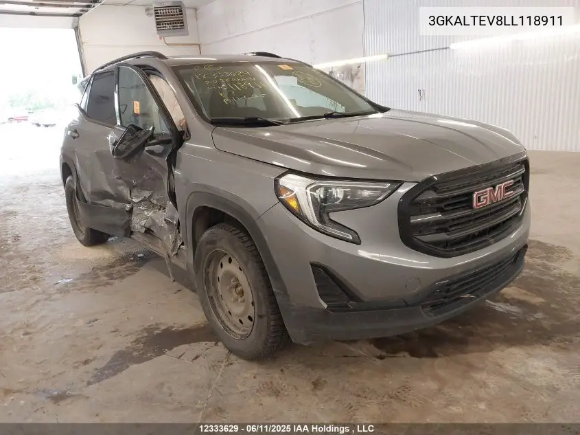2020 GMC Terrain Sle VIN: 3GKALTEV8LL118911 Lot: 12333629
