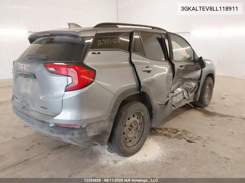 2020 GMC Terrain Sle VIN: 3GKALTEV8LL118911 Lot: 12333629