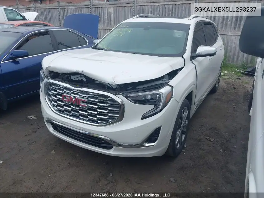 2020 GMC Terrain Denali VIN: 3GKALXEX5LL293237 Lot: 12347688