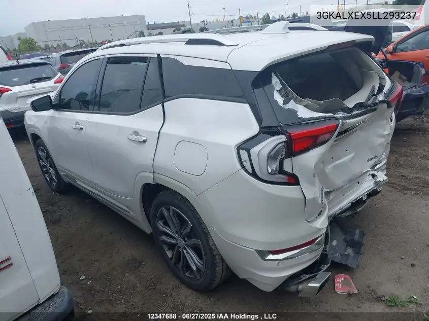 2020 GMC Terrain Denali VIN: 3GKALXEX5LL293237 Lot: 12347688