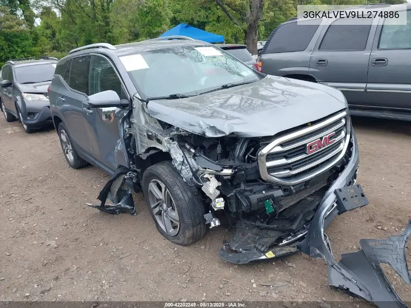 2020 GMC Terrain Awd Slt VIN: 3GKALVEV9LL274886 Lot: 42202249