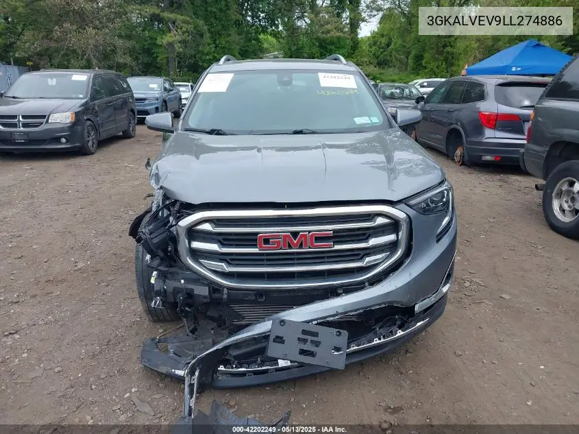 2020 GMC Terrain Awd Slt VIN: 3GKALVEV9LL274886 Lot: 42202249