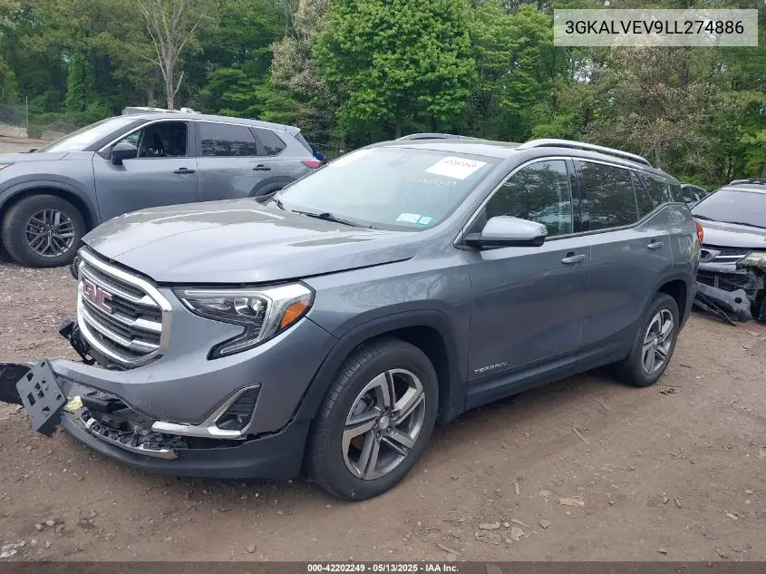 2020 GMC Terrain Awd Slt VIN: 3GKALVEV9LL274886 Lot: 42202249