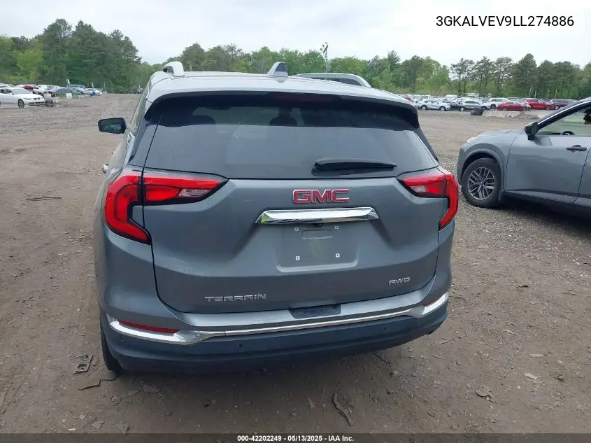 2020 GMC Terrain Awd Slt VIN: 3GKALVEV9LL274886 Lot: 42202249