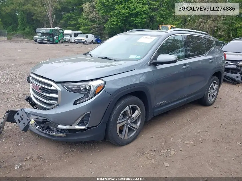 2020 GMC Terrain Awd Slt VIN: 3GKALVEV9LL274886 Lot: 42202249