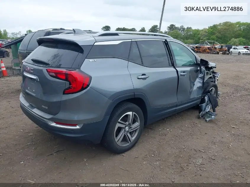 2020 GMC Terrain Awd Slt VIN: 3GKALVEV9LL274886 Lot: 42202249
