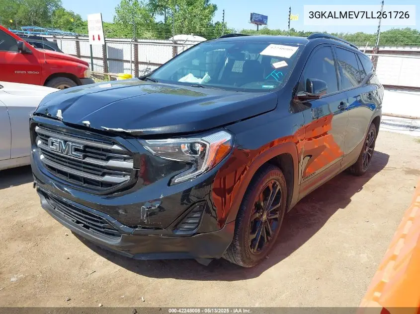 2020 GMC Terrain Fwd Sle VIN: 3GKALMEV7LL261726 Lot: 42248008