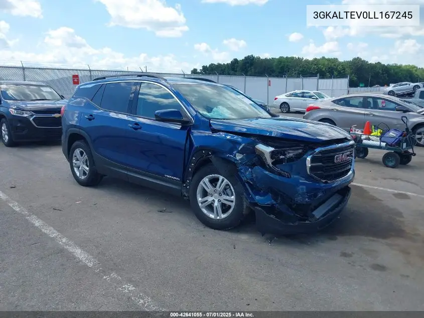 2020 GMC Terrain Awd Sle VIN: 3GKALTEV0LL167245 Lot: 42641055