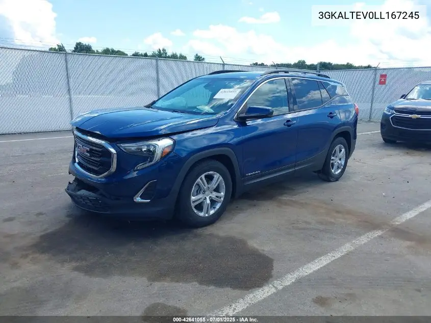 2020 GMC Terrain Awd Sle VIN: 3GKALTEV0LL167245 Lot: 42641055