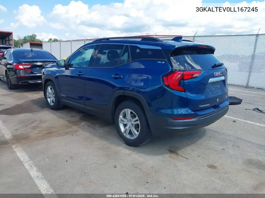 2020 GMC Terrain Awd Sle VIN: 3GKALTEV0LL167245 Lot: 42641055