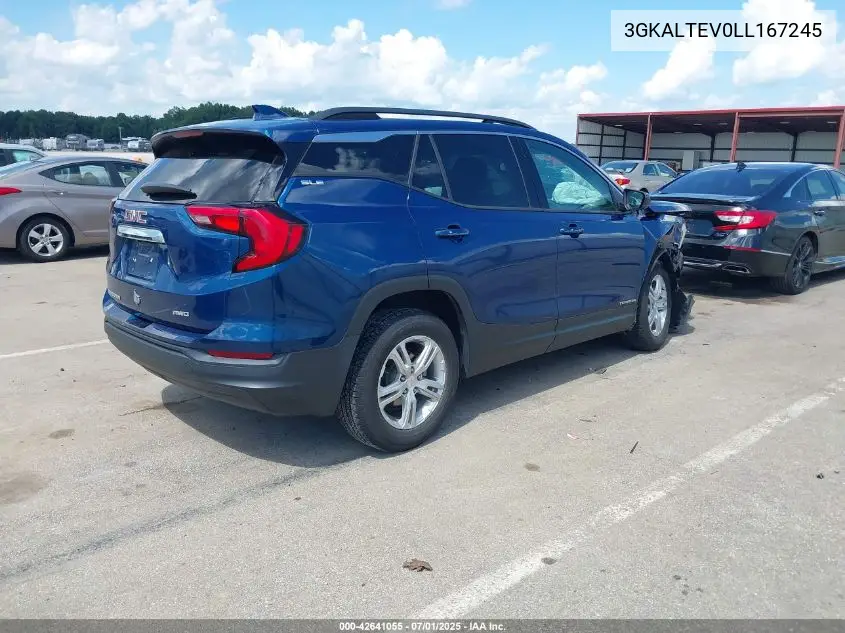 2020 GMC Terrain Awd Sle VIN: 3GKALTEV0LL167245 Lot: 42641055