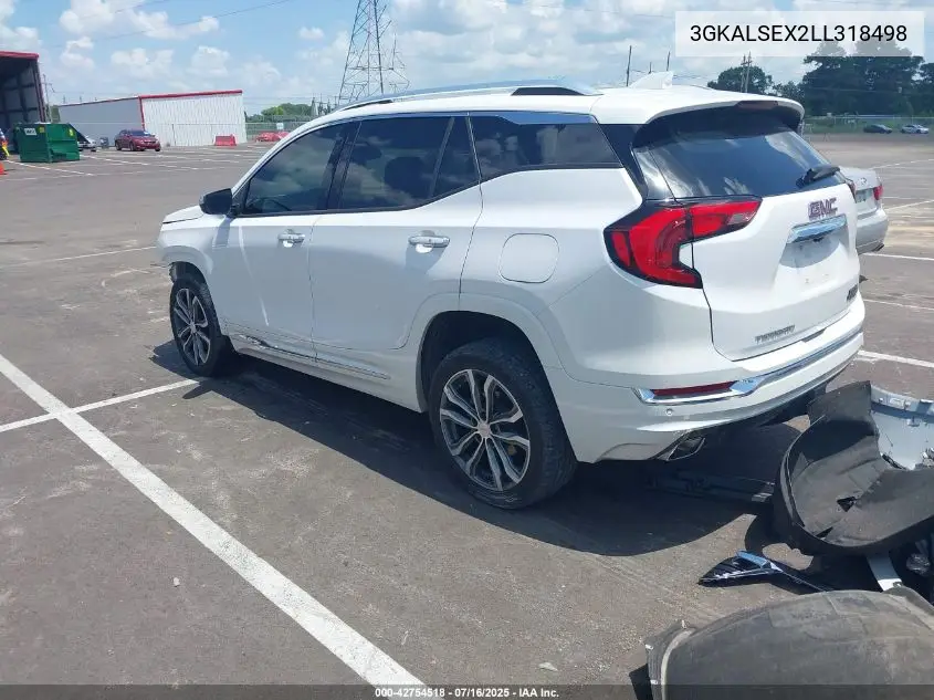 2020 GMC Terrain Fwd Denali VIN: 3GKALSEX2LL318498 Lot: 42754518