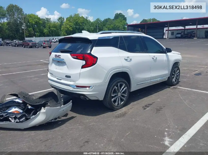2020 GMC Terrain Fwd Denali VIN: 3GKALSEX2LL318498 Lot: 42754518