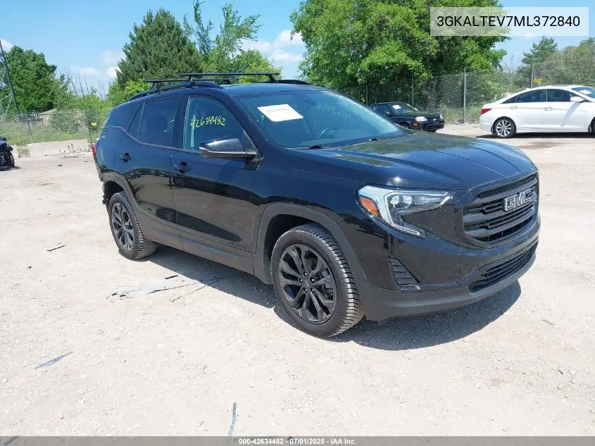 2021 GMC Terrain Awd Sle VIN: 3GKALTEV7ML372840 Lot: 42634482