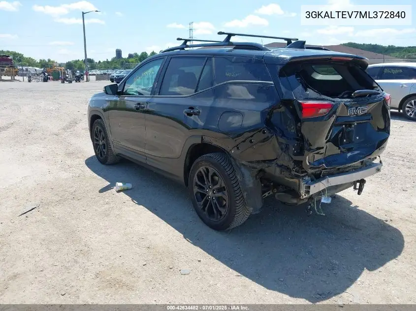2021 GMC Terrain Awd Sle VIN: 3GKALTEV7ML372840 Lot: 42634482