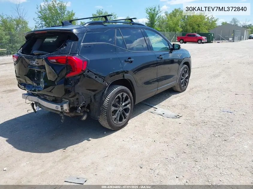 2021 GMC Terrain Awd Sle VIN: 3GKALTEV7ML372840 Lot: 42634482